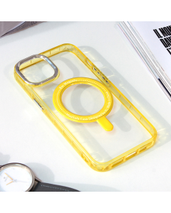 Maska za iPhone 14 6.1 Frame Magsafe žuta - 210119