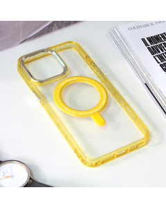 Maska za iPhone 15 Pro Max 6.7 Frame Magsafe žuta - 210144-1
