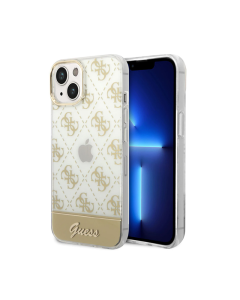 Maska za iPhone 14 6.1 Guess Hc 4G Electro Script zlatna (GUHCP14SHG4MHG) - 205347