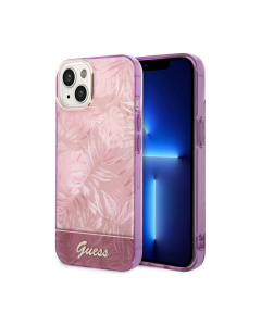 Maska za iPhone 14 Plus 6.7 Guess Hc IML Electro Cam Jungle pink (GUHCP14MHGJGHP) - 205358