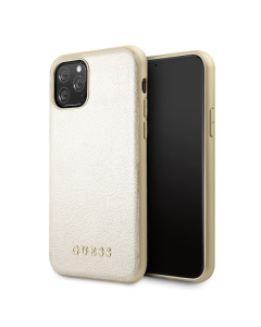 Maska za iPhone 11 Pro 5.8 Guess Hc PC Iridescent Leather zlatna (GUHCN58IGLGO) - 205384