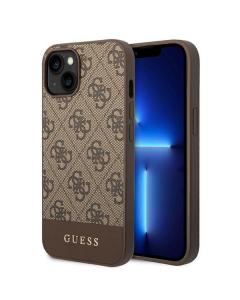 Maska za iPhone 14 6.1 braon (GUHCP14SG4GLBR) Guess Hc PC/TPU 4G Bottom Stripe - 205365