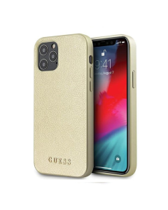 Maska za iPhone 12/12  Pro 6.1 Guess Hc PC/TPU Iridescent zlatna (GUHCP12MIGLGO) - 205385