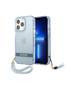 Maska za iPhone 13 Pro 6.1 Guess Hc PC/TPU Translucent plava (GUHCP13LHTSGSB) - 205377