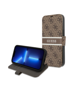 Maska za iPhone 13 Pro 6.1 braon (GUBKP13L4GDBR) Guess Stripe Bk Pu - 205680