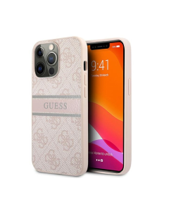 Torbica Guess Stripe za iPhone 13 Pro 6.1 roze (GUHCP13L4GDPI) - 203571