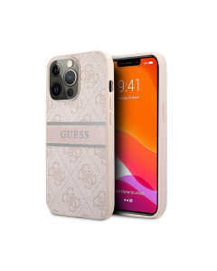 Torbica Guess Stripe za iPhone 13 Pro Max 6.7 roze (GUHCP13X4GDPI) - 203576