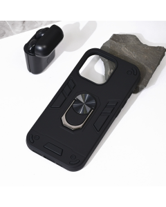 Torbica Hard Ring za iPhone 16 Pro 6.3 crna - 216573