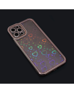 Maska za iPhone 12 Pro 61 Heart IMD roze - 99833