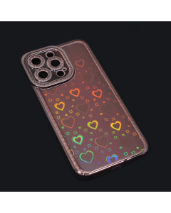 Maska za iPhone 13 Pro 6.1 Heart IMD roze - 99839