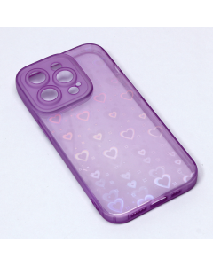 Torbica Heart Color IMD za iPhone 14 Pro 6.1 ljubicasta - 203779
