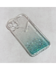 Torbica Heart Glitter za iPhone 12 Pro 6.1 mint - 97558-1