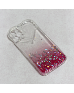 Torbica Heart Glitter za iPhone 12 Pro 6.1 pink - 97555-1