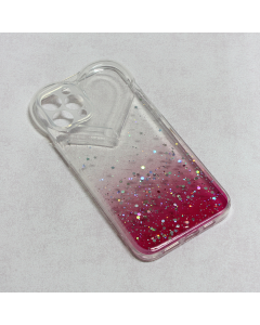 Torbica Heart Glitter za iPhone 12 Pro Max 6.7 pink - 97559