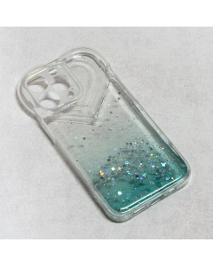 Torbica Heart Glitter za iPhone 13 Pro 6.1 mint - 97570