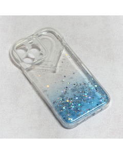 Torbica Heart Glitter za iPhone 13 Pro 6.1 plava - 97569