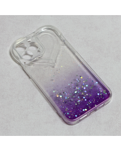 Torbica Heart Glitter za iPhone 13 Pro Max 6.7 ljubicasta - 97572