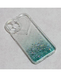 Torbica Heart Glitter za iPhone 13 Pro Max 6.7 mint - 97574-1