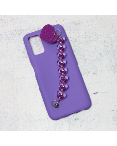 Maska za Samsung Galaxy A03s (EU) Jewellery Heart ljubičasta - 95854-1