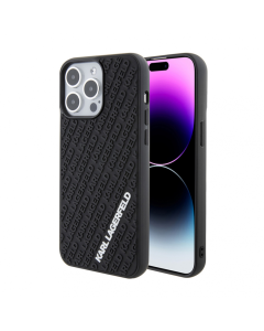 Maska za iPhone 15 Pro 6.1 Karl Lagerfeld Hc 3D Multi Logo crna (KLHCP15L3DMKRLK) - 210403