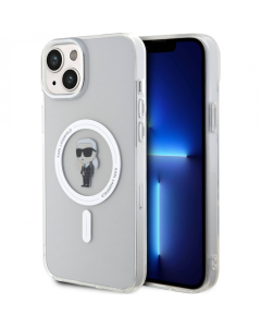 Maska za iPhone 15 6.1 transparent (KLHMP15SHFCKNOT) Karl Lagerfeld Hc Magsafe IML Ikonik - 210410