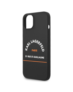 Maska za iPhone 14 Plus 6.7 Karl Lagerfeld Hc Silicone RSG crna (KLHCP14MSRSGHLK) - 205314