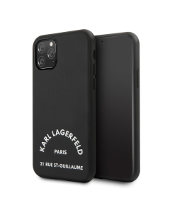 Maska za iPhone 11 Pro Max 6.5 Karl Lagerfeld PU Leather ST Guillame crna (KLHCN65NYBK) - 205331
