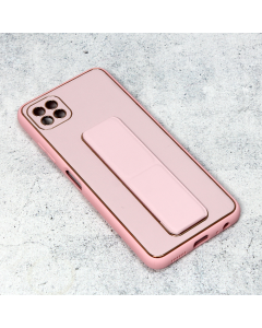 Maska za Samsung Galaxy A22 5G Leather Armor roze - 202169
