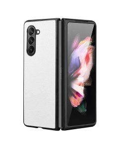 Torbica Leather Fold za Samsung F946B Galaxy Z Fold 5 5G bela - 209246