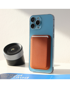 Torbica Leather Magsafe Pocket za iPhone 12 braon - 204124-1