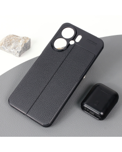 Maska za Xiaomi Redmi 13C Leather crna - 213291
