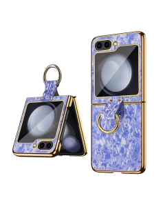 Torbica Luxurious Shell Pattern za Samsung F741B Galaxy Z Flip 6 5G ljubicasta - 215549
