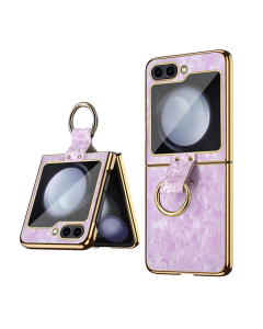 Torbica Luxurious Shell Pattern za Samsung F741B Galaxy Z Flip 6 5G roze - 215547