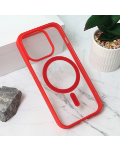 Torbica Magsafe Frame Color za iPhone 15 Pro 6.1 crvena - 209642