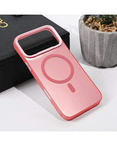 Maska za iPhone 17 Pro Max 69 Magsafe Clear roze - 223340