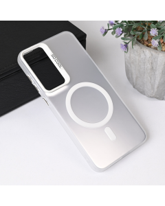Maska za Samsung Galaxy S25 Plus Magsafe Clear srebrna - 221330