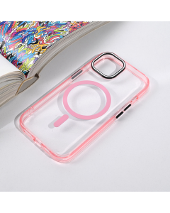 Maska za iPhone 13/14 61 Magsafe Color Pop roze - 223923