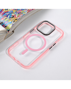 Maska za iPhone 16 Pro 63 Magsafe Color Pop roze - 223936
