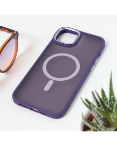 Torbica Magsafe colorful za iPhone 15 Plus 6.7 ljubicasta - 209801