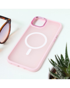Torbica Magsafe colorful za iPhone 15 Plus 6.7 roze - 209798