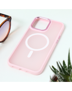 Torbica Magsafe colorful za iPhone 15 Pro Max 6.7 roze - 209808