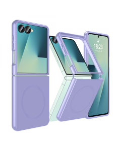 Maska za Samsung Galaxy Z Flip 7 Magsafe Elegant Fold ljubičasta