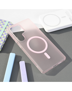 Torbica Magsafe Matte PC za Samsung S938B Galaxy S25 Ultra roze - 220287