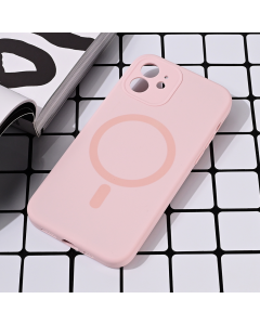 Maska za iPhone 12 6.1 Magsafe Pure color roze - 216593