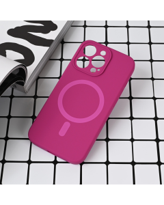 Maska za iPhone 14 Pro 6.1 Magsafe Pure color tamno pink - 221684