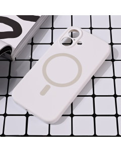 Torbica Magsafe Pure color za iPhone 16 6.1 bela - 216636