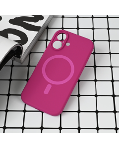 Maska za iPhone 16 6.1 Magsafe Pure color tamno pink - 221688