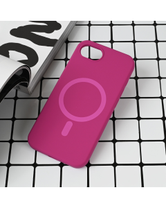 Maska za iPhone 16e Magsafe Pure color tamno pink - 221697