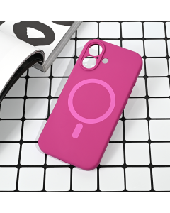 Maska za iPhone 17 63 Magsafe Pure color tamno pink - 223361