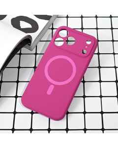 Maska za iPhone 17 Pro Max 69 Magsafe Pure color tamno pink - 223383